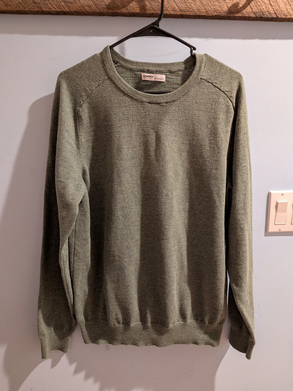 Sonoma Olive Green Men’s Crewneck Sweater